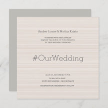 ハシュタモダングエレガント赤面グストライプレイ結婚ズ