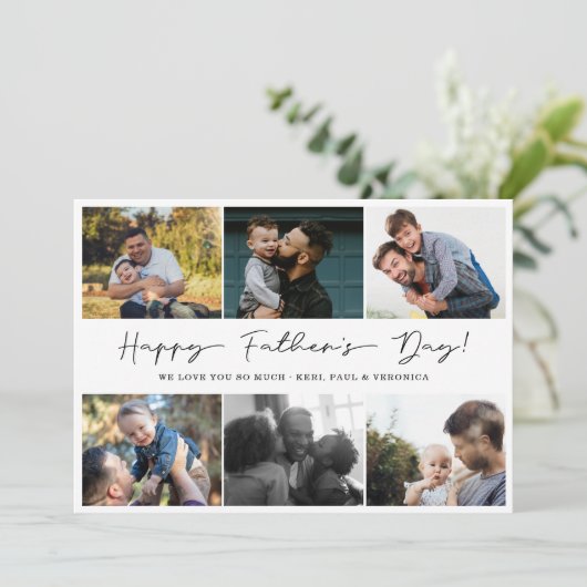 ハシンプルッピーファーズデー6フォトコラージュ シーズンカード (スタンド正面)