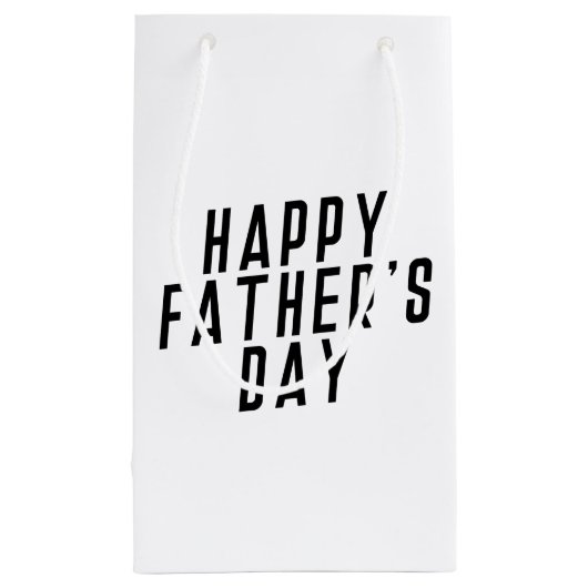 ハシンプルッピー·ファザーズ·デイ·タイポグラフィ|抱き枕 スモールペーパーバッグ (裏面)