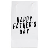 ハシンプルッピー·ファザーズ·デイ·タイポグラフィ|抱き枕 スモールペーパーバッグ (正面)