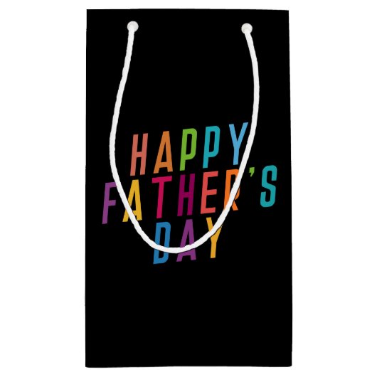 ハシンプルッピー·ファザーズ·デイ·タイポグラフィ|抱き枕 スモールペーパーバッグ (裏面)