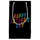 ハシンプルッピー·ファザーズ·デイ·タイポグラフィ|抱き枕 スモールペーパーバッグ (正面)