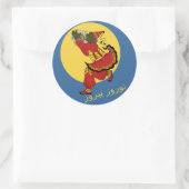 ハジピルーズブルースカイペルシアの新年 ラウンドシール (バッグ)