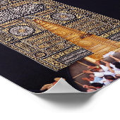 ハジュムバラクホーリーカアバメッカイスラム信者 ポスター (角)