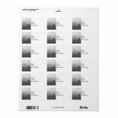 ハジー放牧グレースケール ラベル (フルシート)