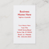 ハジ熱狂するー 名刺 (裏面)