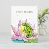 ハスおもしろいの上のカエル 招待状 (スタンド正面)