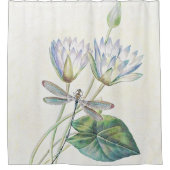 ハスとトンボ シャワーカーテン (正面)