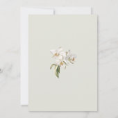 ハスのモンステラトロピカル ブライダルシャワー 招待状 (裏面)