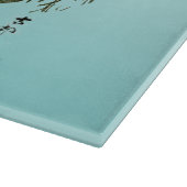 ハスの上の黄色いカエル カッティングボード (角)