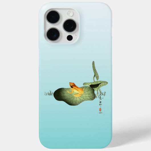 ハスの上の黄色いカエル Case-Mate iPhoneケース (裏面)