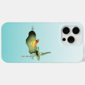 ハスの上の黄色いカエル Case-Mate iPhoneケース (裏面 (横))