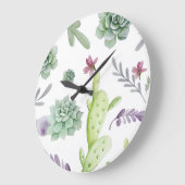 ハスの品種 ラージ壁時計 (傾斜)