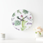 ハスの品種 ラージ壁時計 (ホーム)