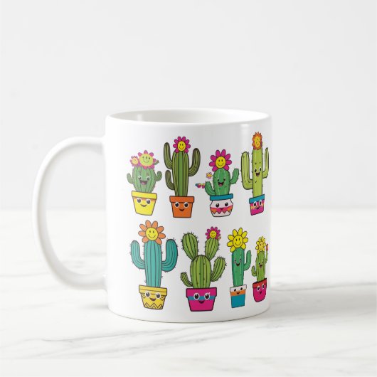 ハスの愛好家かわいい コーヒーマグカップ (左)