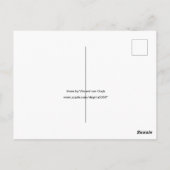 ハスの水、エキゾチックな植物、 ポストカード (裏面)