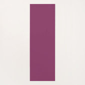 ハスの花が咲くマゼンタの黒と白のヨガマット ヨガマット (裏面)