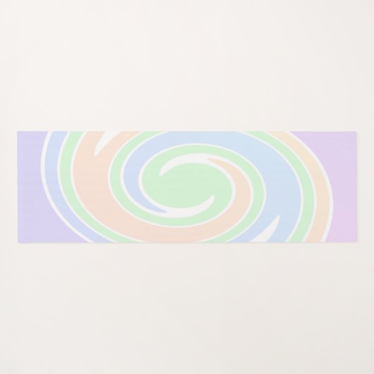 ハスの花と名前が付いた唯一の良い雰囲気 ヨガマット (裏面(横))