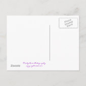 ハスの花のポストカード 案内ポストカード (裏面)