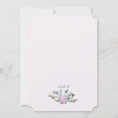 ハスの花の招待状 招待状 (裏面)