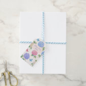 ハスの花の水彩画ギフトタグをカスタマイズ ギフトタグ (より糸付き)