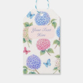 ハスの花の水彩画ギフトタグをカスタマイズ ギフトタグ (正面)