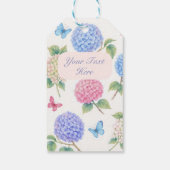 ハスの花の水彩画ギフトタグをカスタマイズ ギフトタグ (裏面)