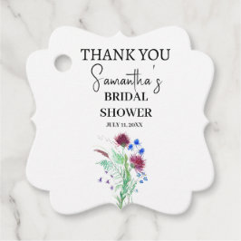 ハスの花の紫のスコットランドのボヘミアンスタイルの結婚前お祝い フェイバータグ