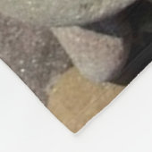 ハスの花の蝶 フリースブランケット (角)