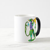 ハスの花を持つエジプトのアールデコ モーフィングマグカップ (正面右)