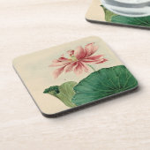 ハスの花コルクコースター コースター (左側)