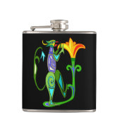 ハスの花フラスコを使ったエジプト美術 フラスク (正面)