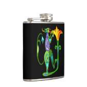 ハスの花フラスコを使ったエジプト美術 フラスク (右)