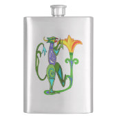 ハスの花フラスコを使ったエジプト美術 フラスク (正面)