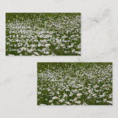 ハスの花畑のアラスカの野生の花 名刺 (正面/裏面)