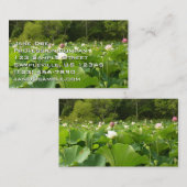 ハスの花畑 名刺 (正面/裏面)