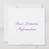 ハスの花/ オールオケージョン パーソナライズ 招待状 (裏面)