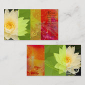 ハスの花, ビジネスカード用, 都市化された 名刺 (正面/裏面)