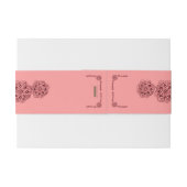 ハスの花（ヘナ）（赤） 招待状ベリーバンド (裏面例)