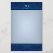 ハスの花(ヘナ)(青) 便箋 (正面)