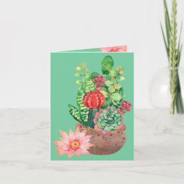 ハスの花、 多肉植物、 サボテンの花、 アレンジメント カード