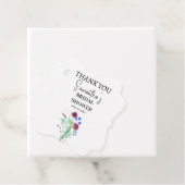 ハスの花 紫の花 スコットランドのボヘミアンスタイルの結婚前お祝いパーティー フェイバータグ (インサイチュ)