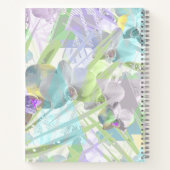 ハスの葉とパームの葉、トロピカル ノートブック (裏面)