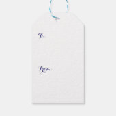 ハスの葉の上のトンボのギフトタグ ギフトタグ (裏面)