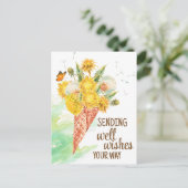 ハスの願い ポストカード (スタンド正面)