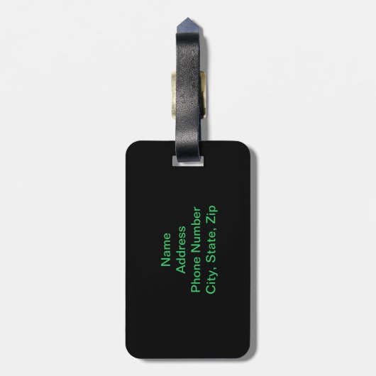 ハスカスタムフラワーラゲージタグ付きエジプト美術 ラゲッジタグ (裏面縦)