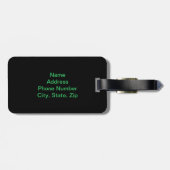 ハスカスタムフラワーラゲージタグ付きエジプト美術 ラゲッジタグ (裏面横)