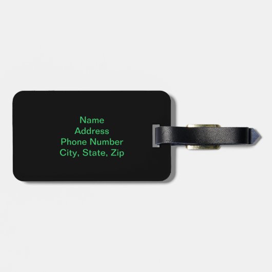 ハスカスタムフラワーラゲージタグ付きエジプト美術 ラゲッジタグ (裏面横)