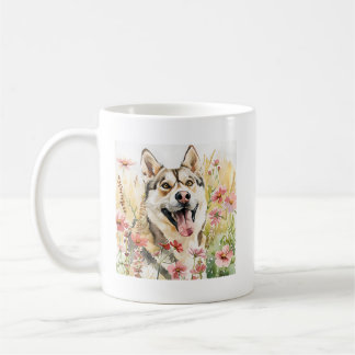 ハスキマグカップ – 水彩犬コーヒーカップ コーヒーマグカップ