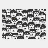 ハスキラッピング紙シート ラッピングペーパーシート (正面3)